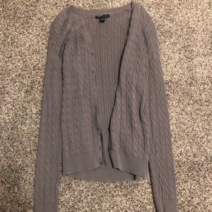 Gray cardigan